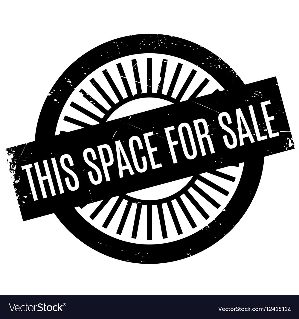 This space for sale rubber stamp