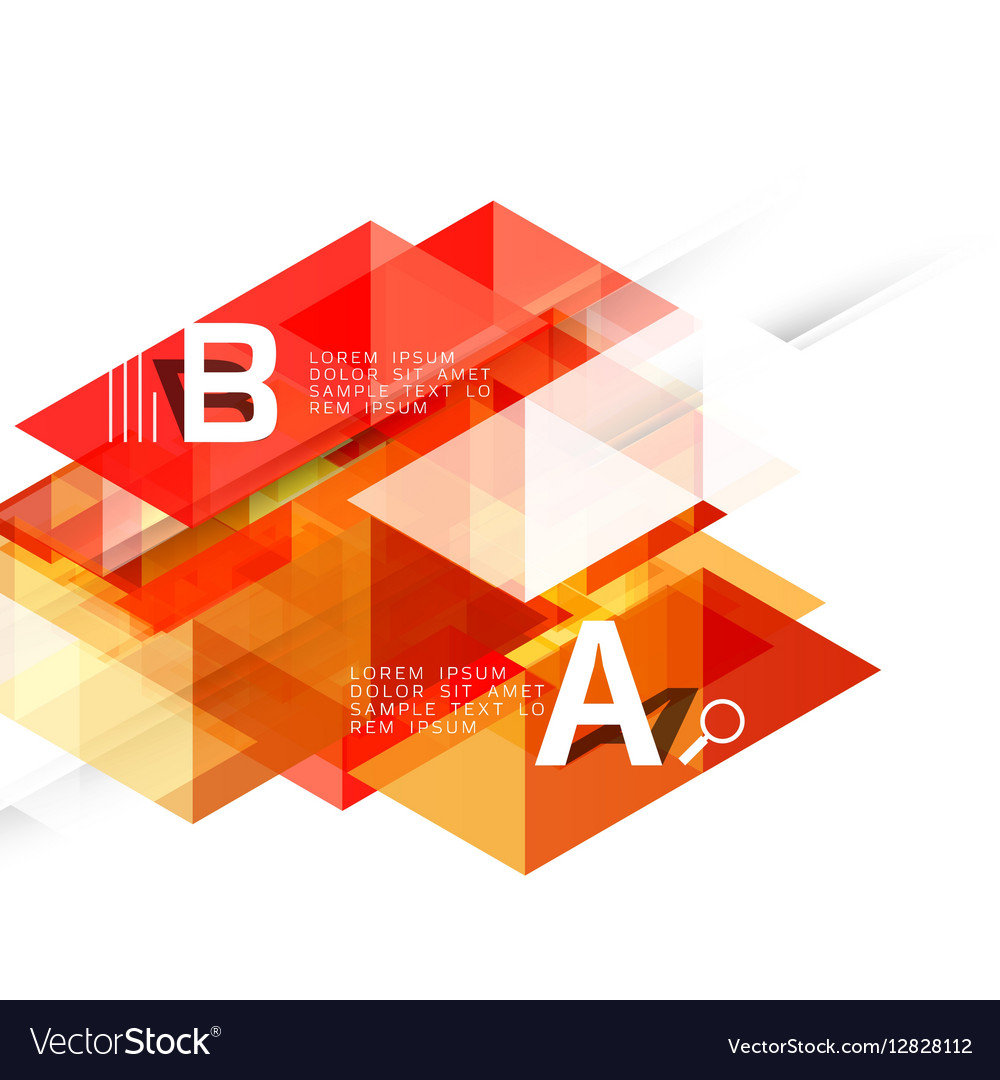 Transparent overlapping triangles