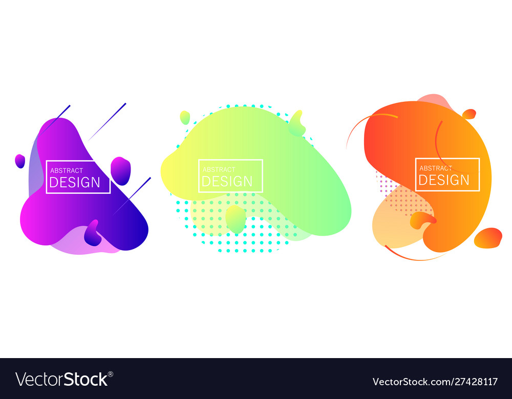 Abstract liquid shape Royalty Free Vector Image