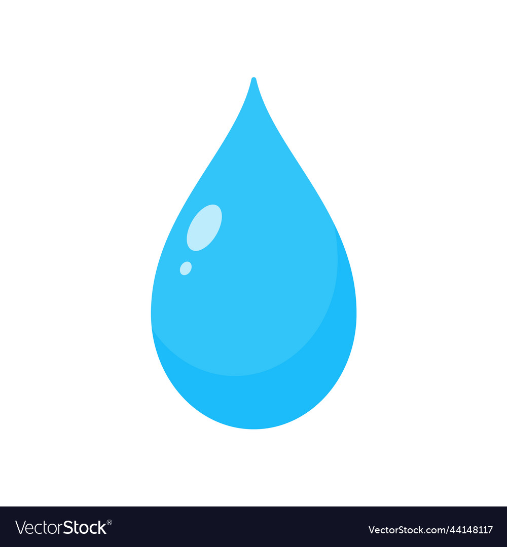 Clean water droplets conservation concept Vector Image