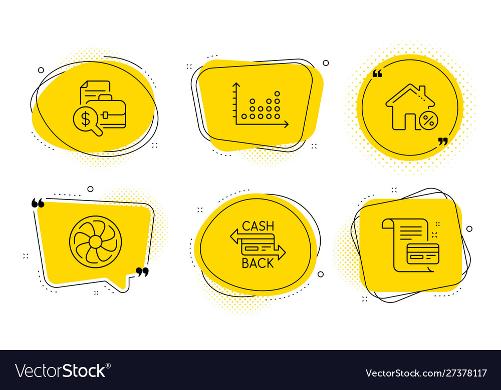 Dot plot accounting report and fan engine icons