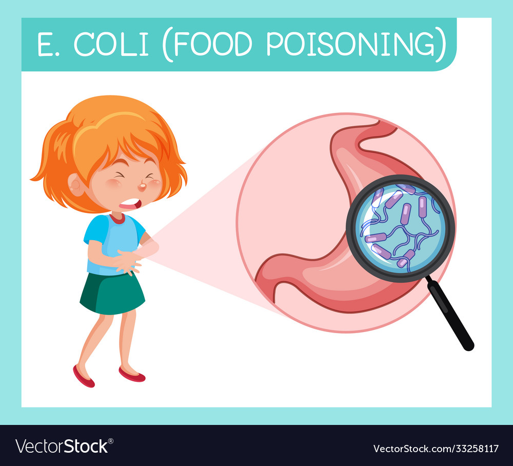 Girl having stomachache from food poisoning