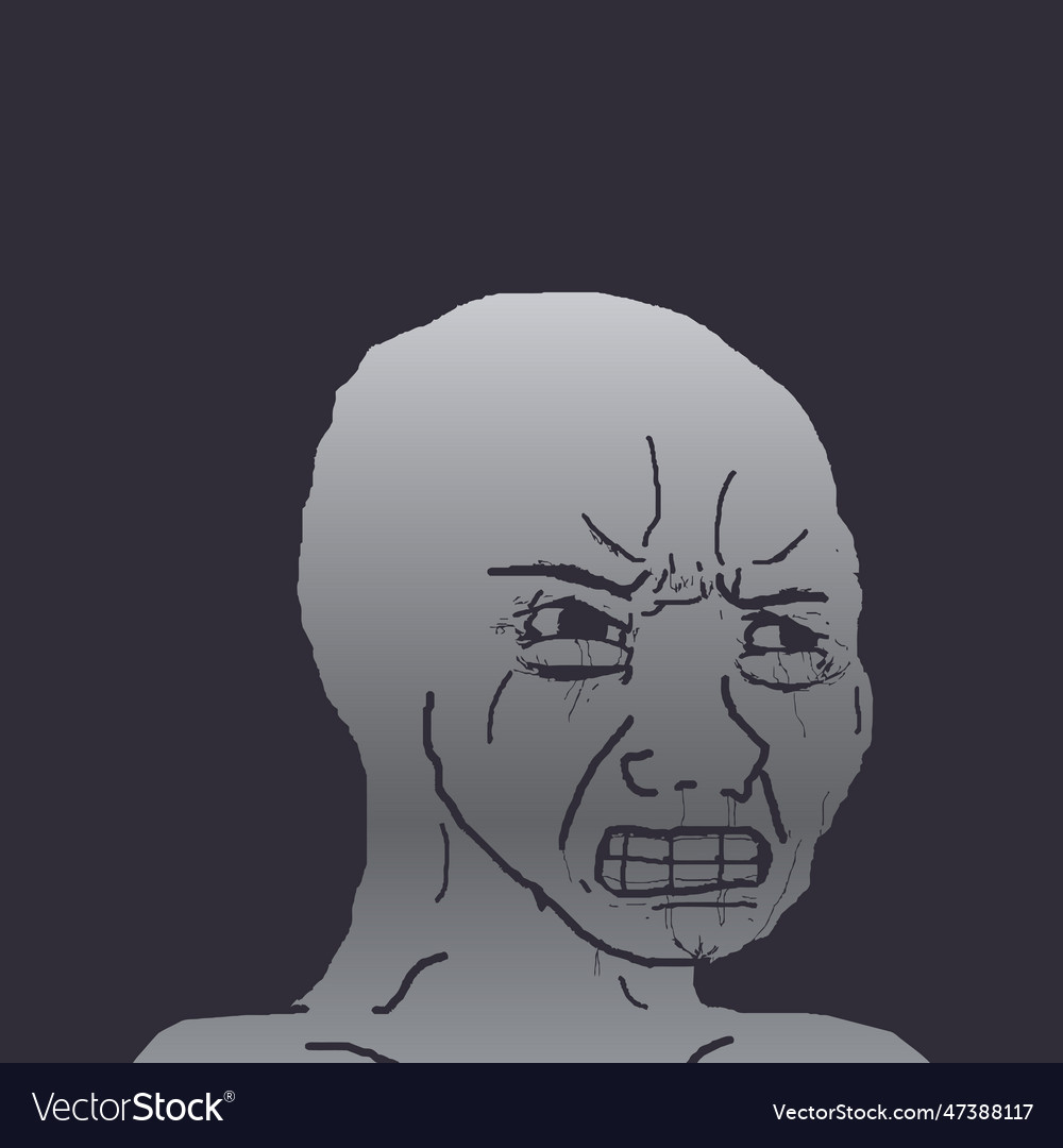 Sad fronting trollface (Sightly improved version) - Imgflip