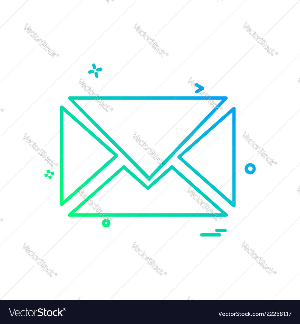 Message icon design vector image Message icon design