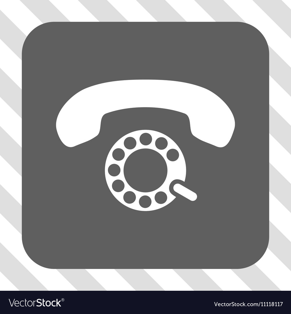 Pulse dialing rounded square button