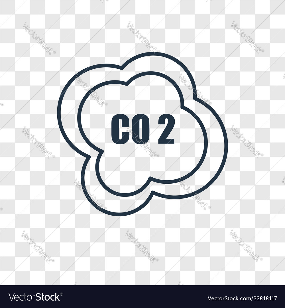 Smog concept linear icon isolated on transparent