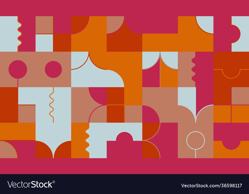 Warm colored circular pattern design Vector Image Warm colored circular pattern design