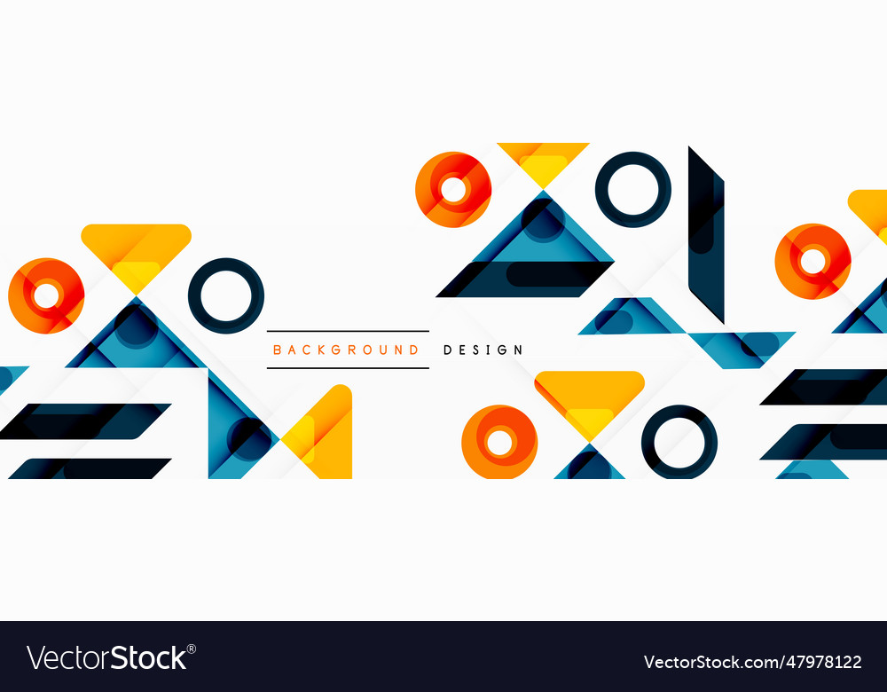 Circle minimal abstract background design vector image Circle minimal abstract background design