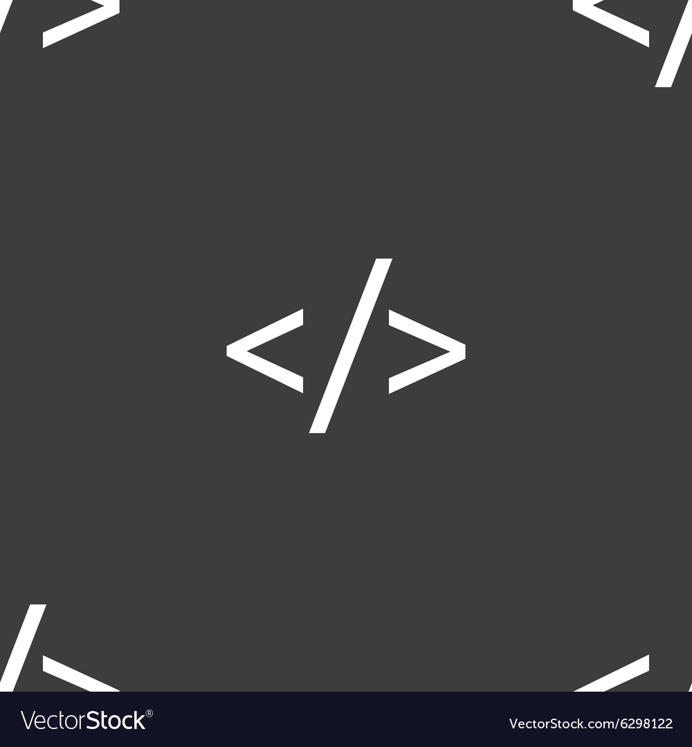 Code sign icon programming language symbol