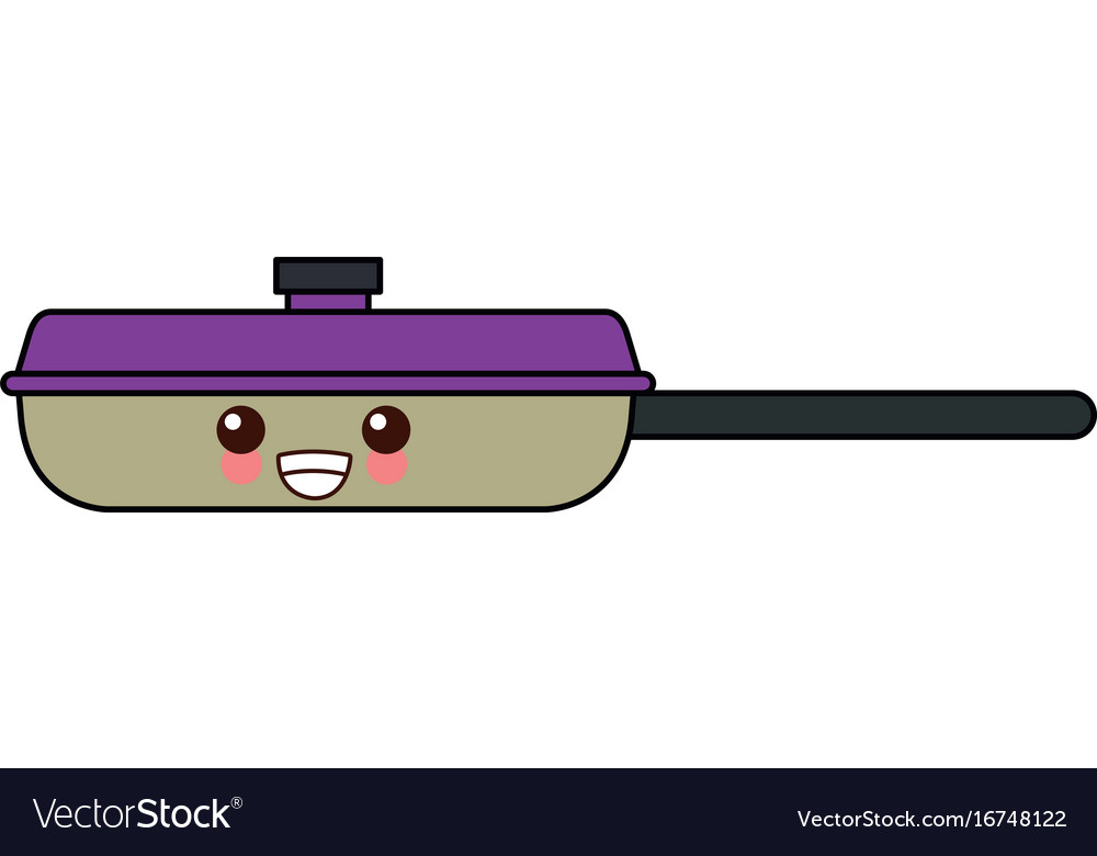 Kawaii frying pan for cooking handle cartoon