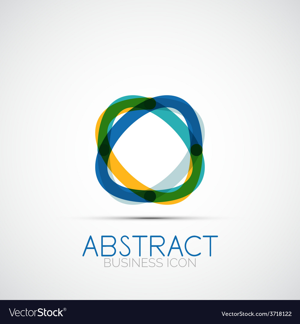 Line design loop logo
