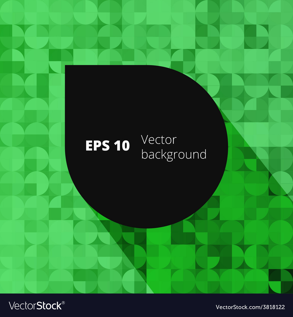 Mosaic from circle and square elements for your