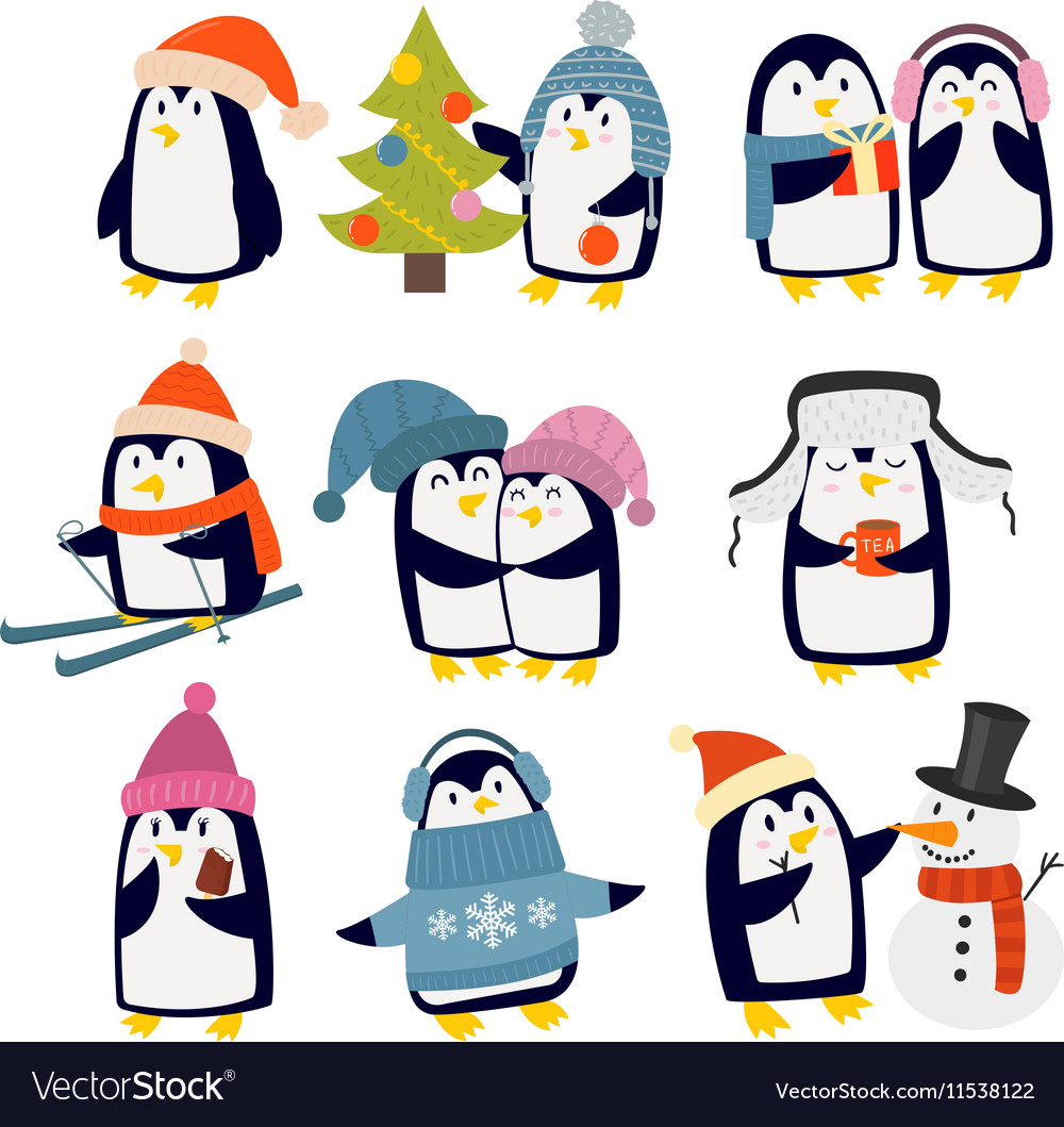 Penguin set characters