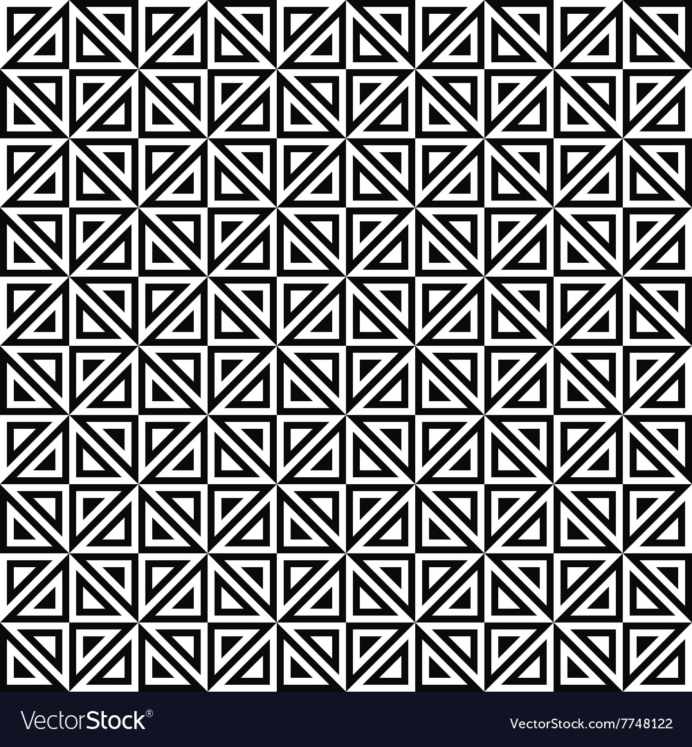 Seamless monochrome triangle pattern design