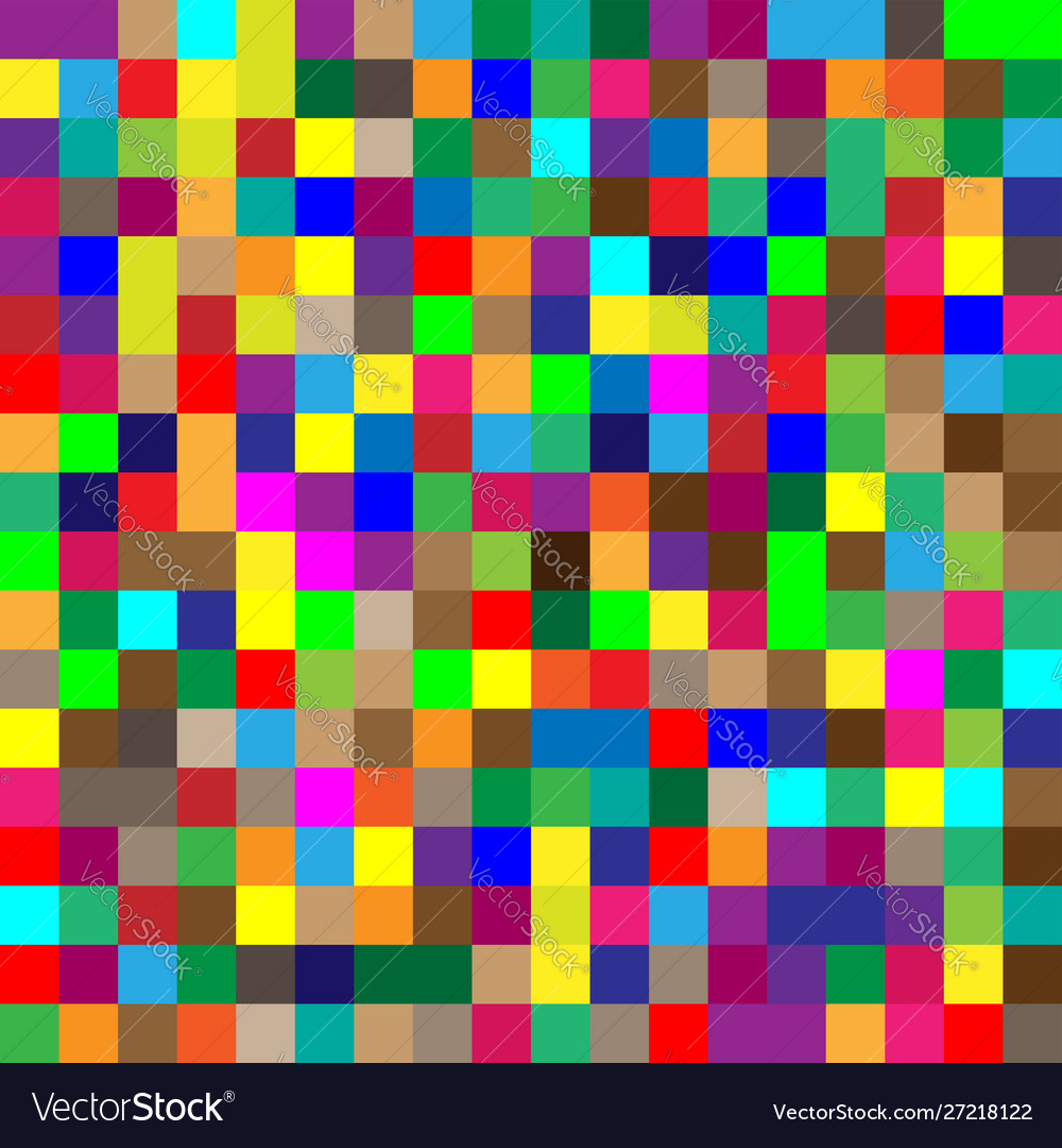 Seamless random squares mosaic tiles pixelated vector image Seamless random squares mosaic tiles pixelated