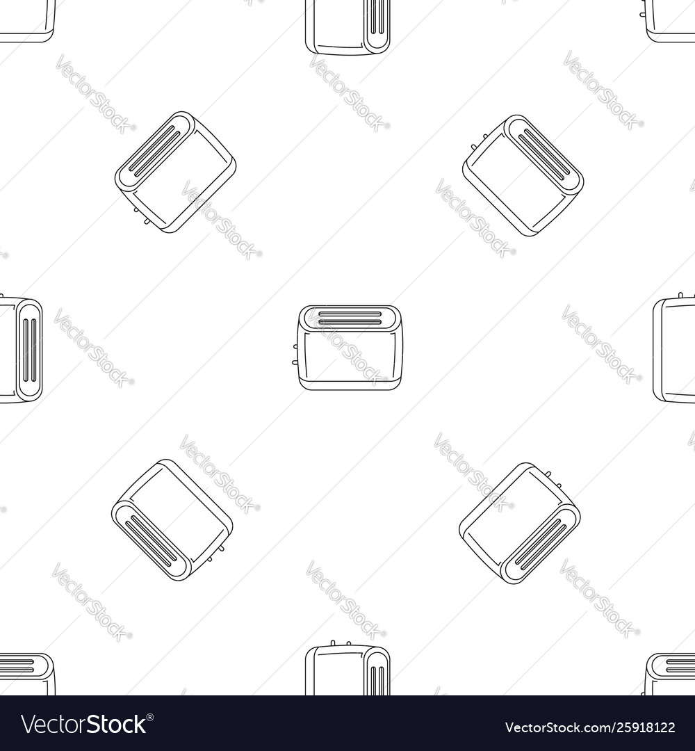 Toaster pattern seamless Royalty Free Vector Image