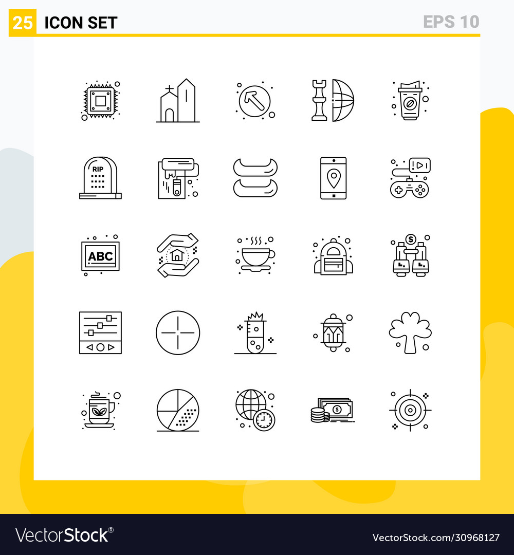 25 universal lines set for web and mobile