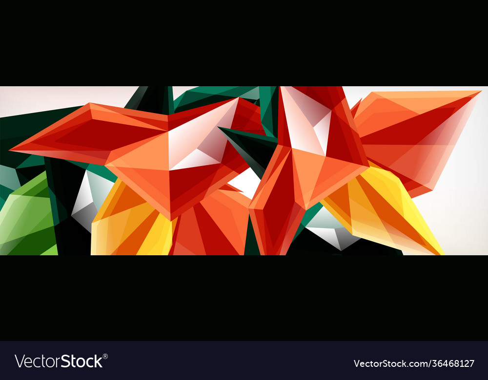 3d triangles and pyramids abstract