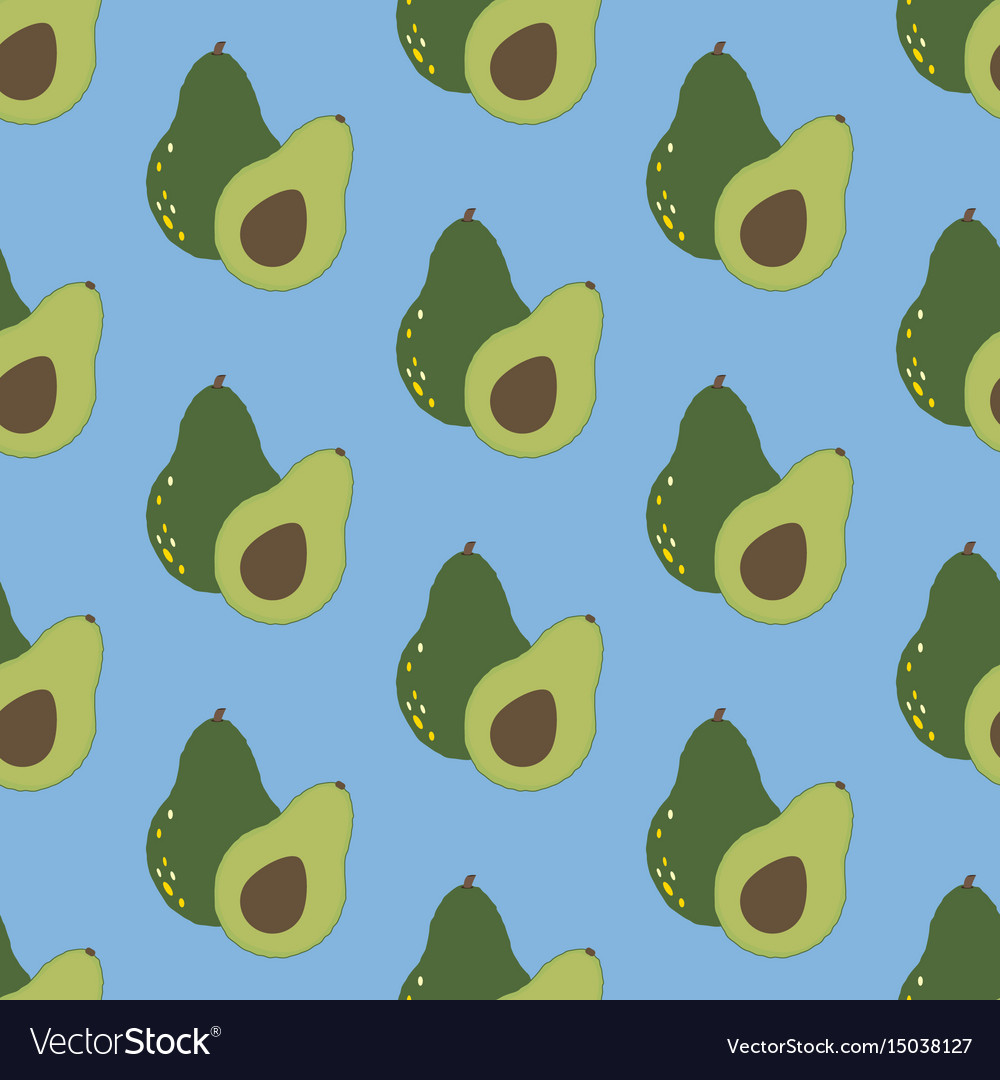 Avocado seamless pattern