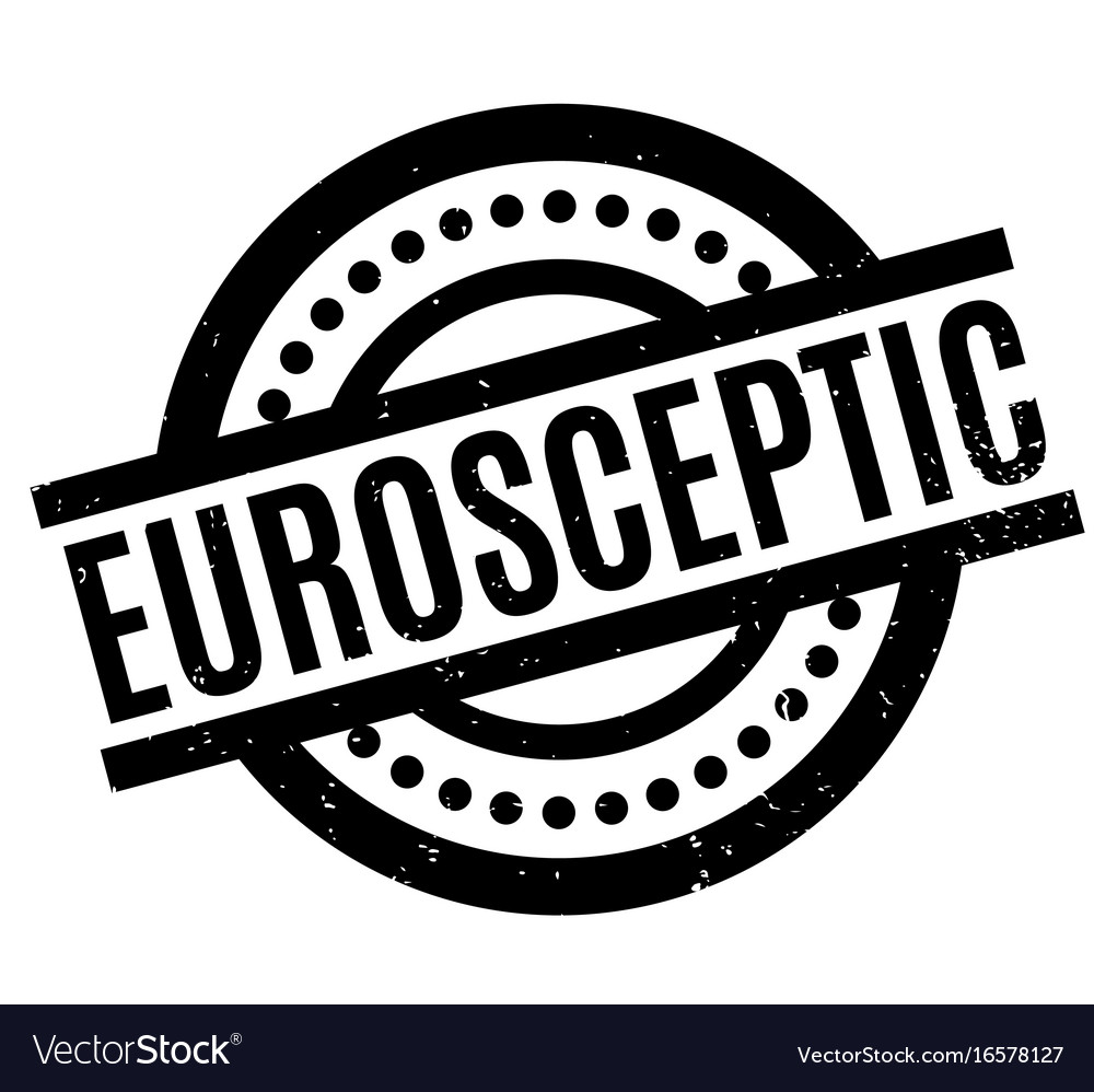 Eurosceptic rubber stamp Royalty Free Vector Image