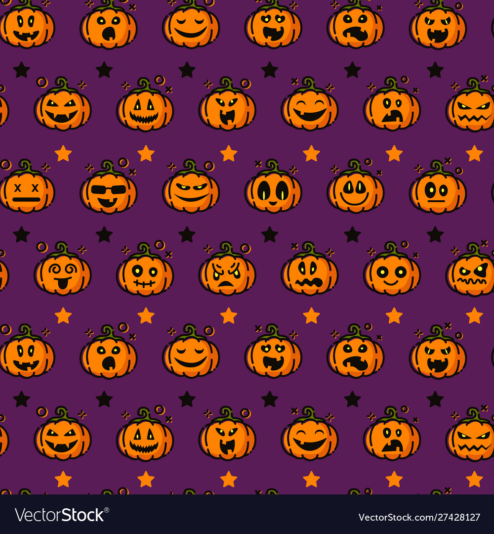 Halloween cute symbols Royalty Free Vector Image