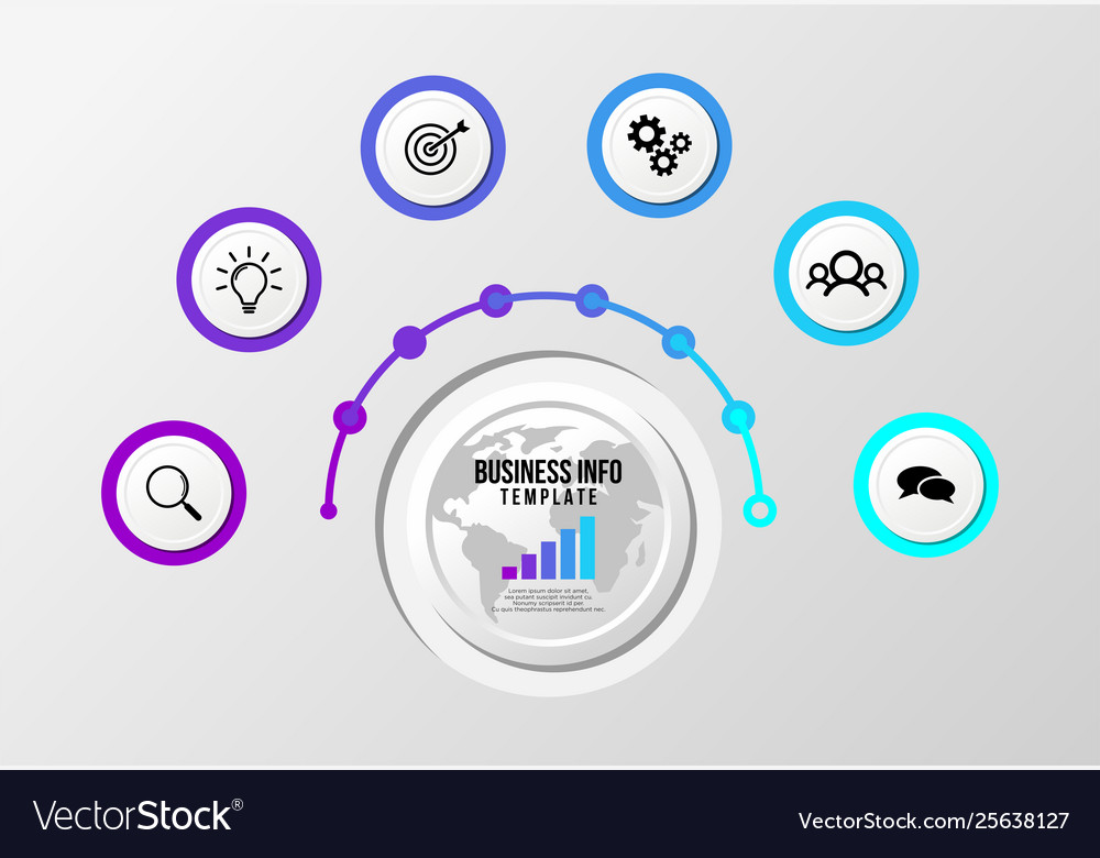 Infographic design template with options steps