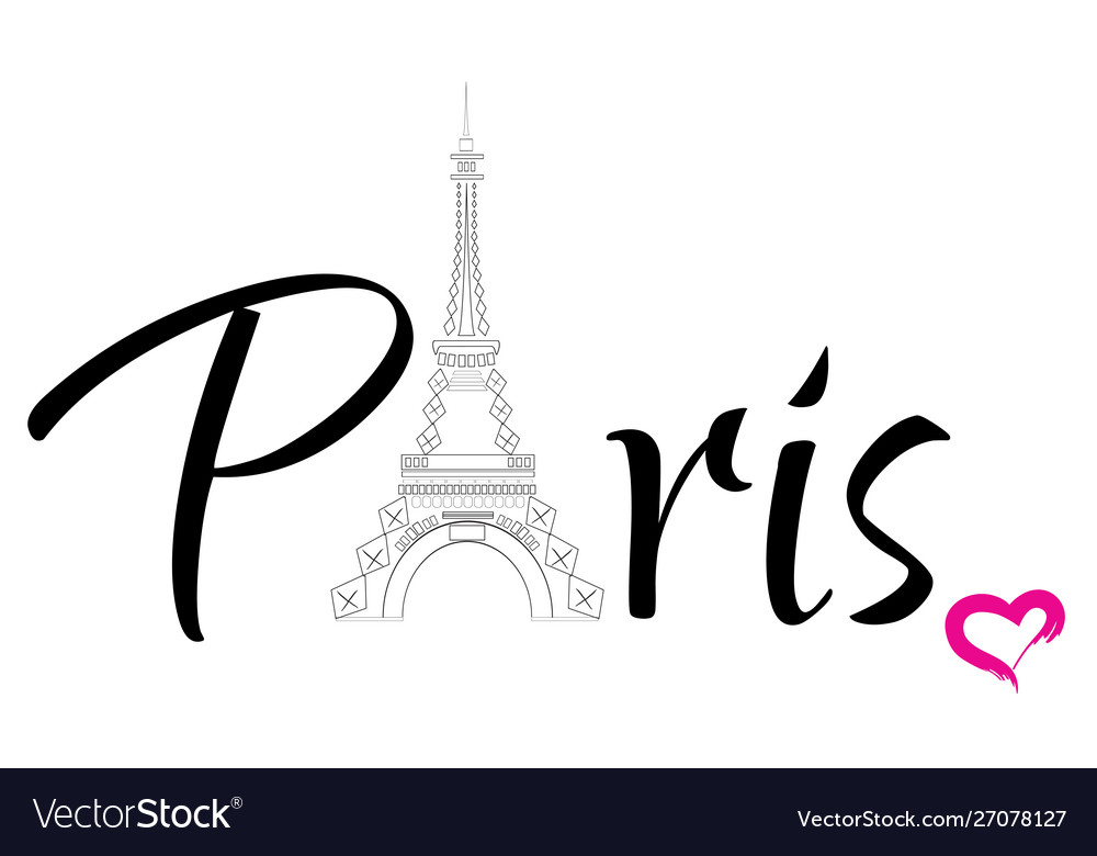 Paris background Royalty Free Vector Image - VectorStock