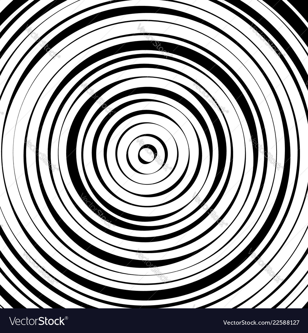 Radial concentric circles with irregular dynamic vector image Radial concentric circles with irregular dynamic