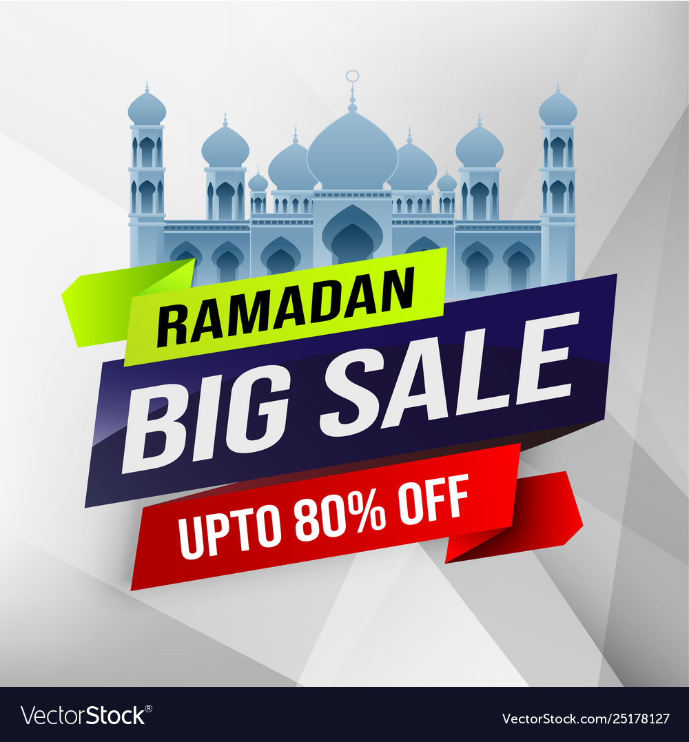 Ramadan big sale web header or banner poster