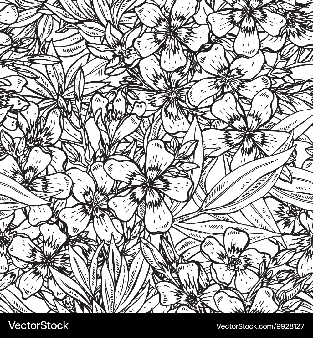 Seamless pattern with hand drawn Royalty Free Vector Image