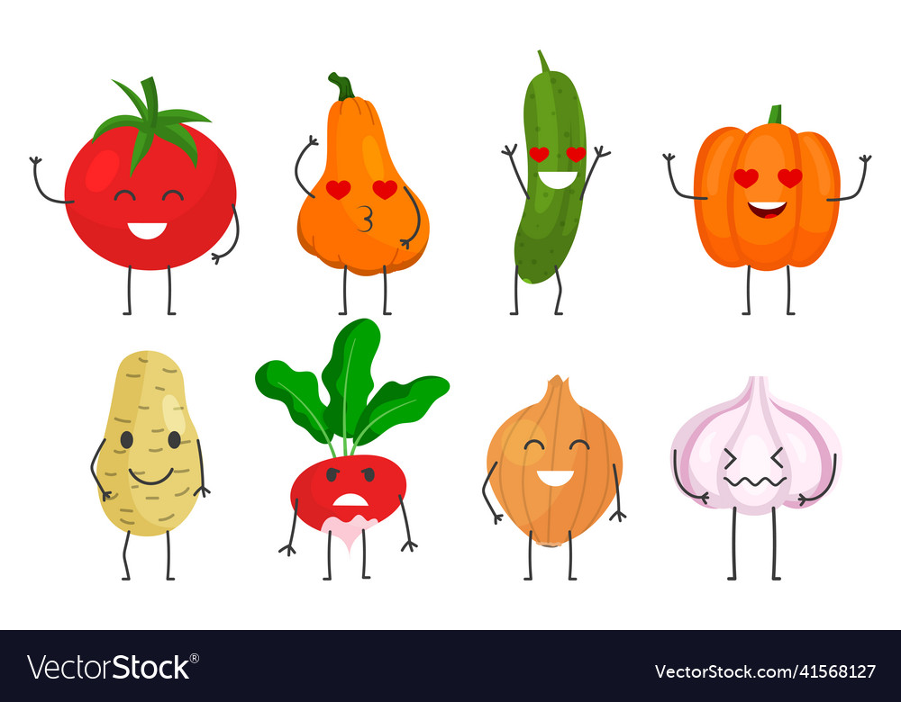 Set of vegetables