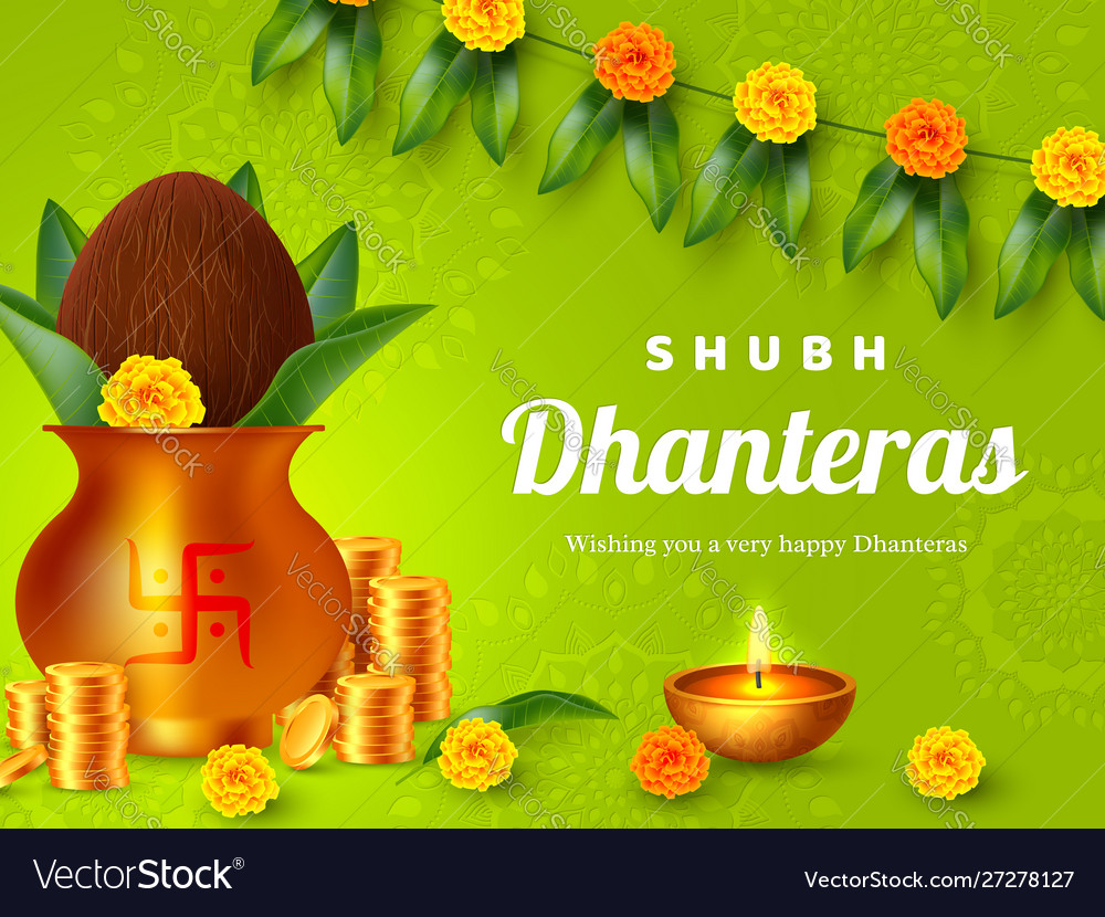 Shubh dhanteras holiday composition