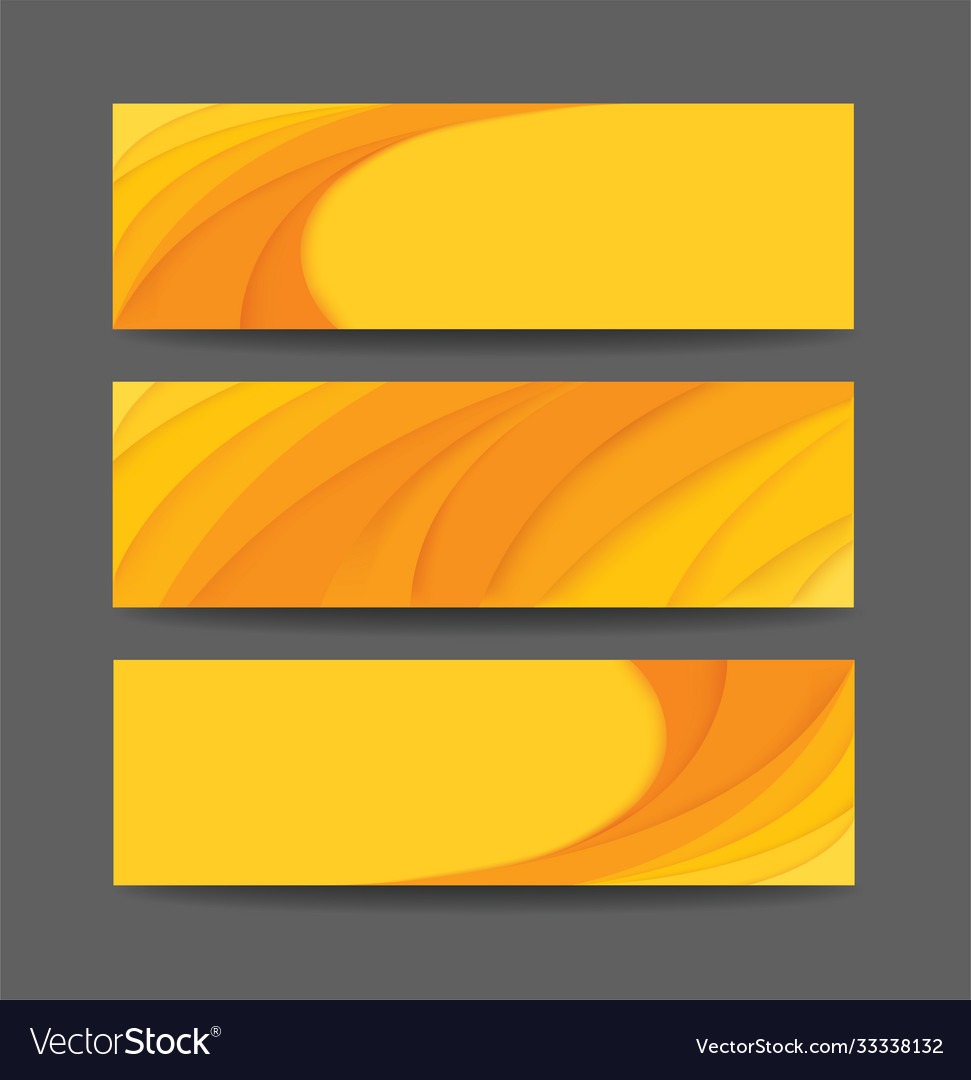 Abstract yellow curve template background