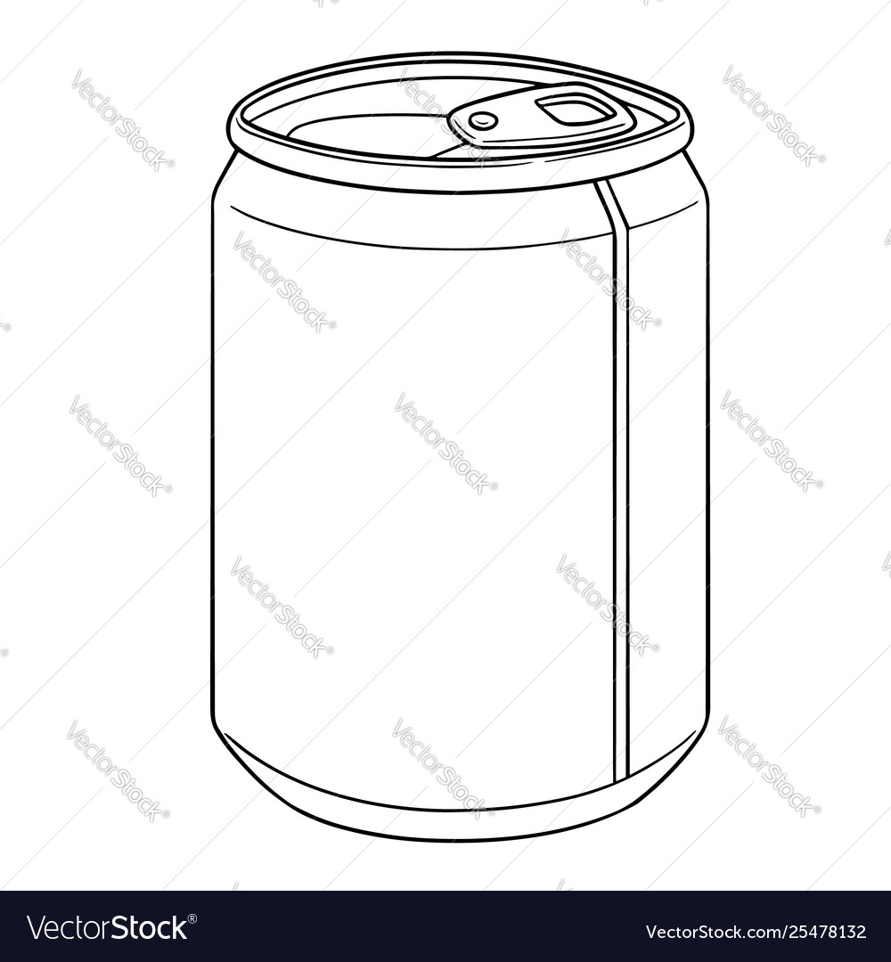 Can Royalty Free Vector Image - Vectorstock