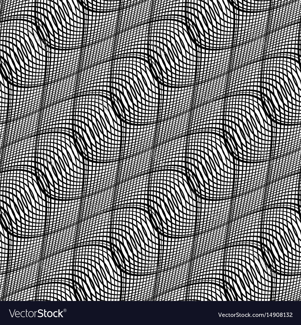 Design seamless monochrome waving pattern