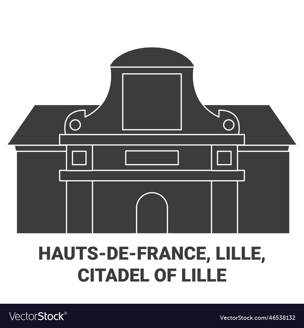 France hautsdefrance lille citadel of lille Vector Image