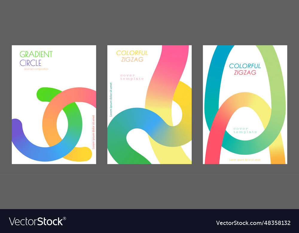 Gradient smooth lines minimalistic colorful