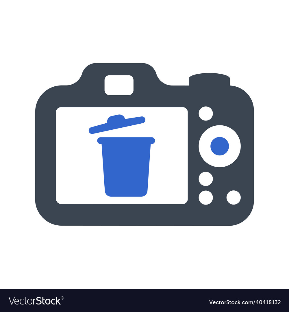 Image delete on camera icon