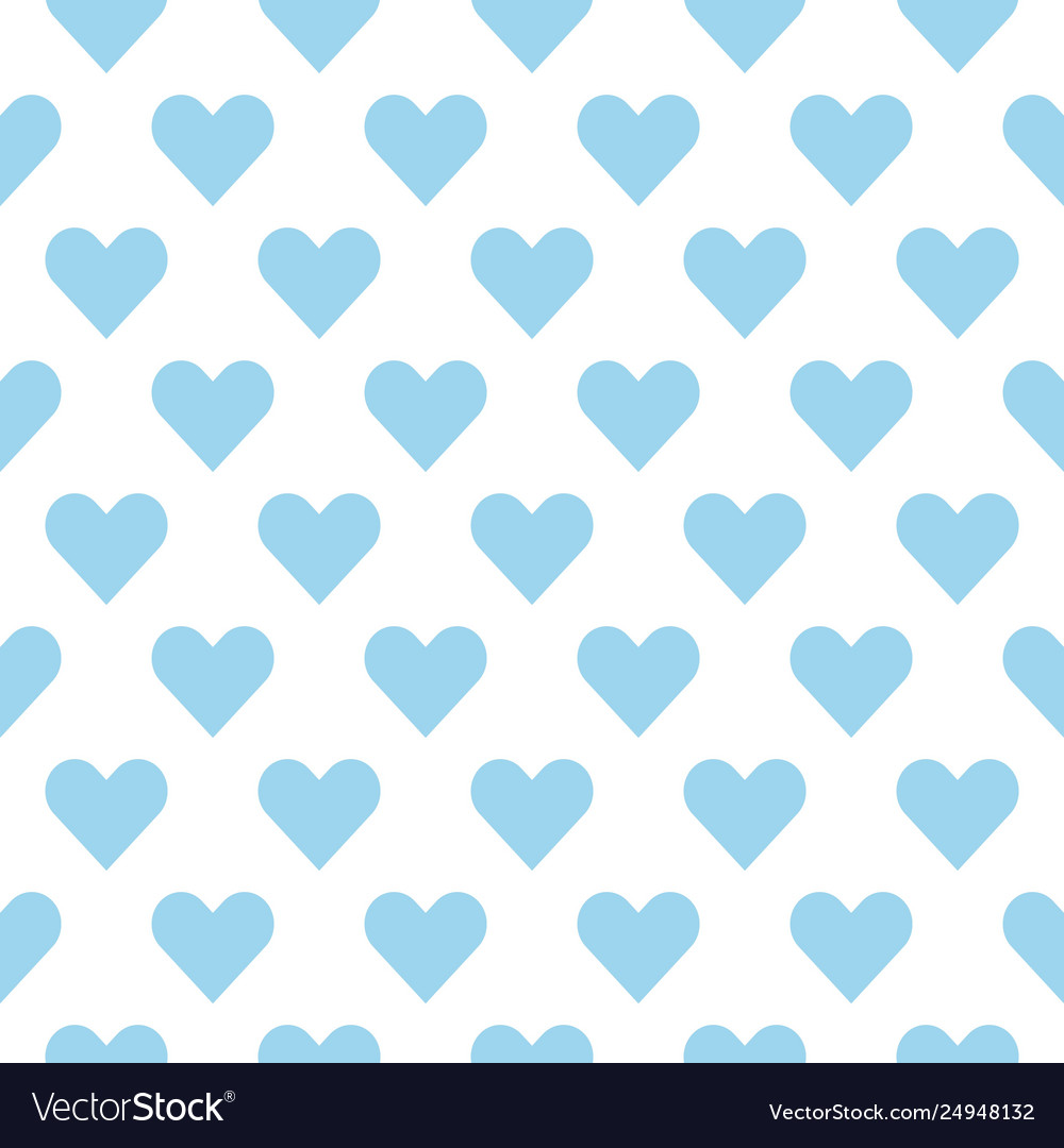 Light blue hearts on a white background heart Vector Image