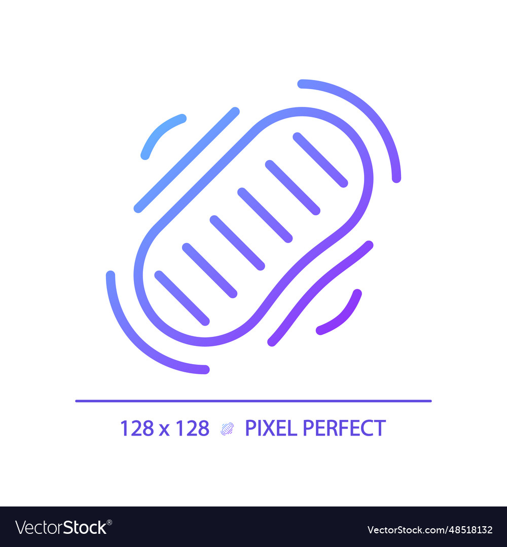 Moon footprint pixel perfect gradient linear icon