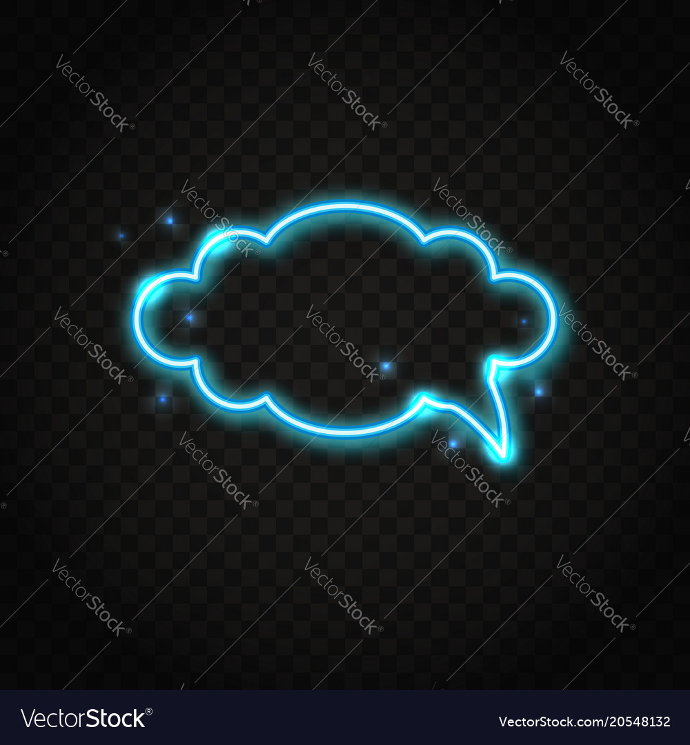 Neon deals blue cloud