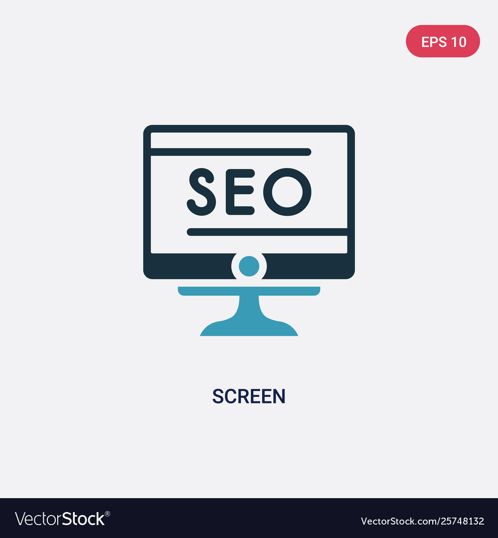 Two color screen icon from search engine