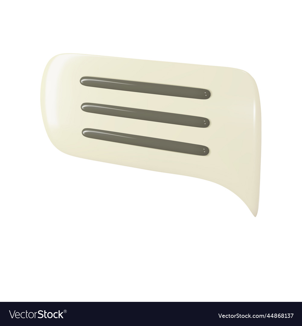 3d text bubble chat speech dialog box glossy