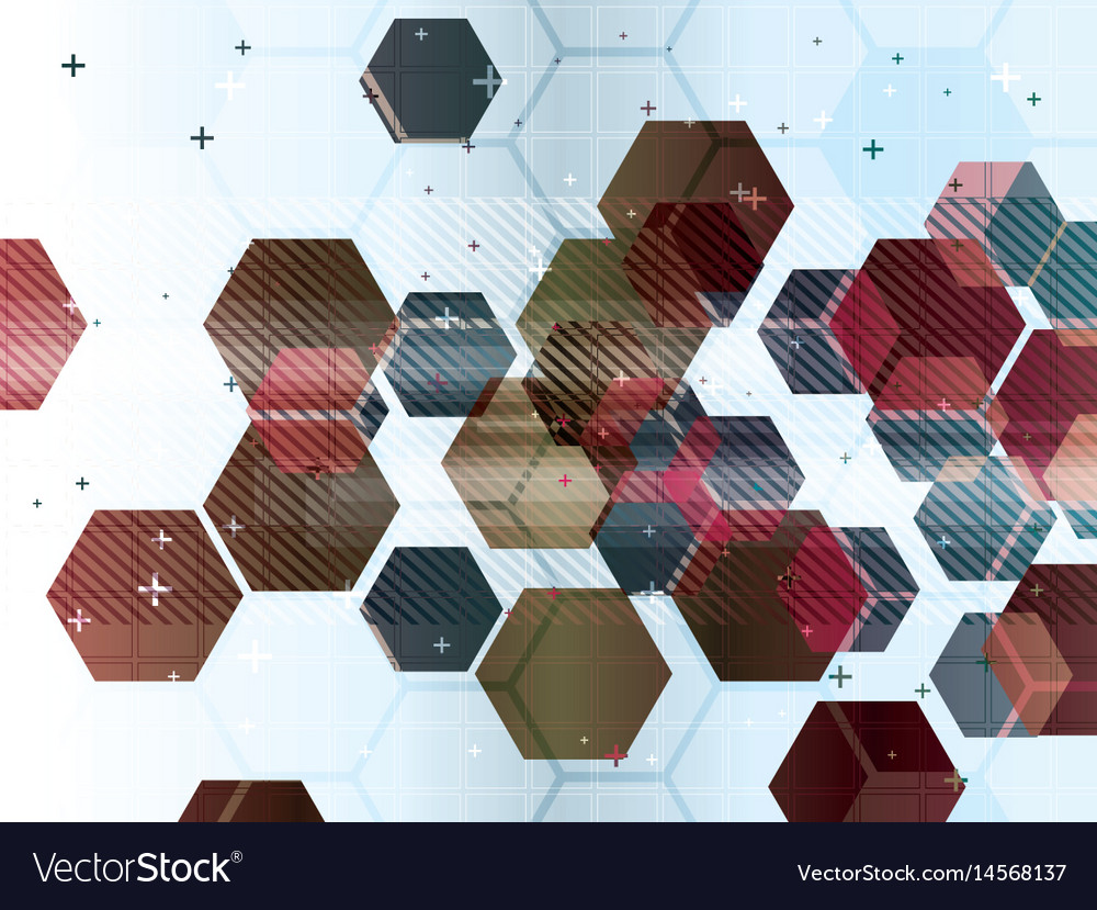 Abstract background with technology shapes