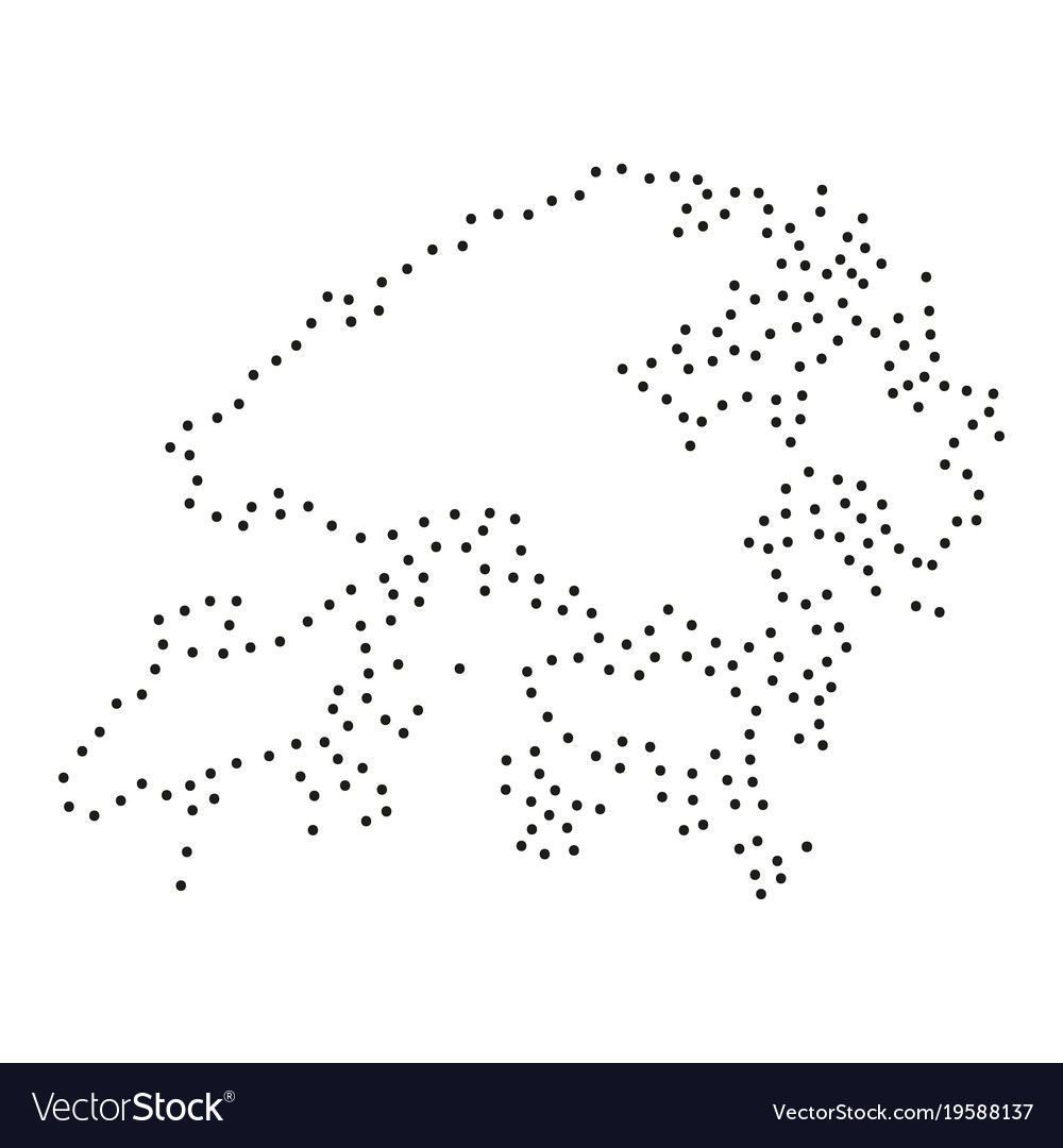 Abstract schematic map of hong kong from