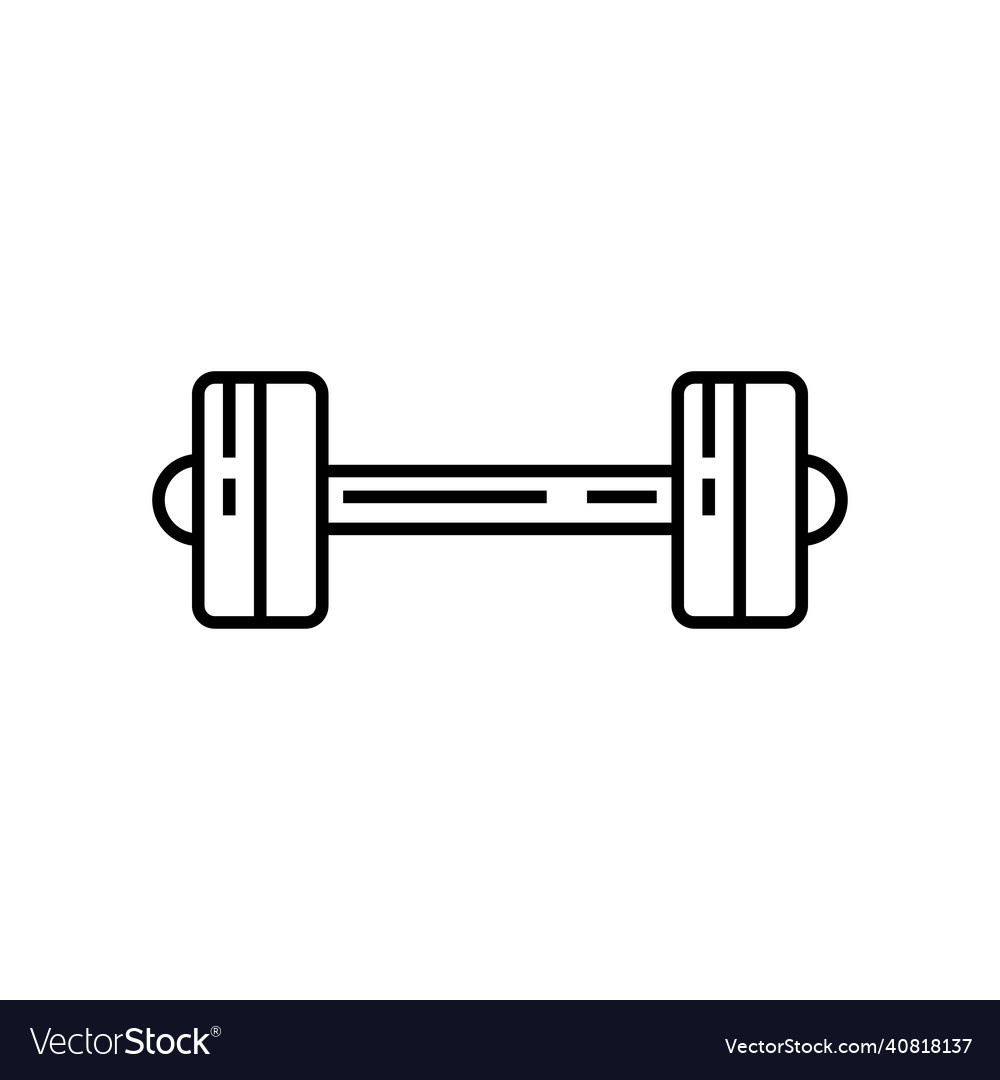 Barbell icon design template isolated