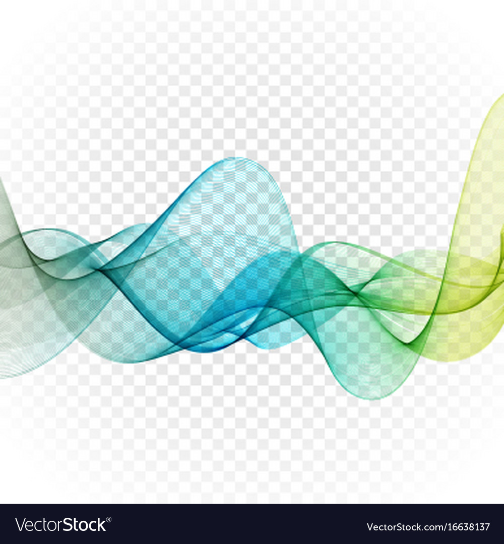 Blue Wavy Abstract Lines
