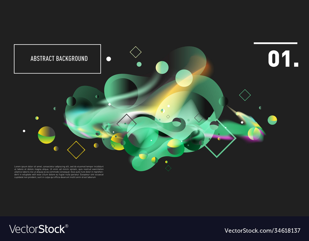 Colorful abstract fluid gradient pattern