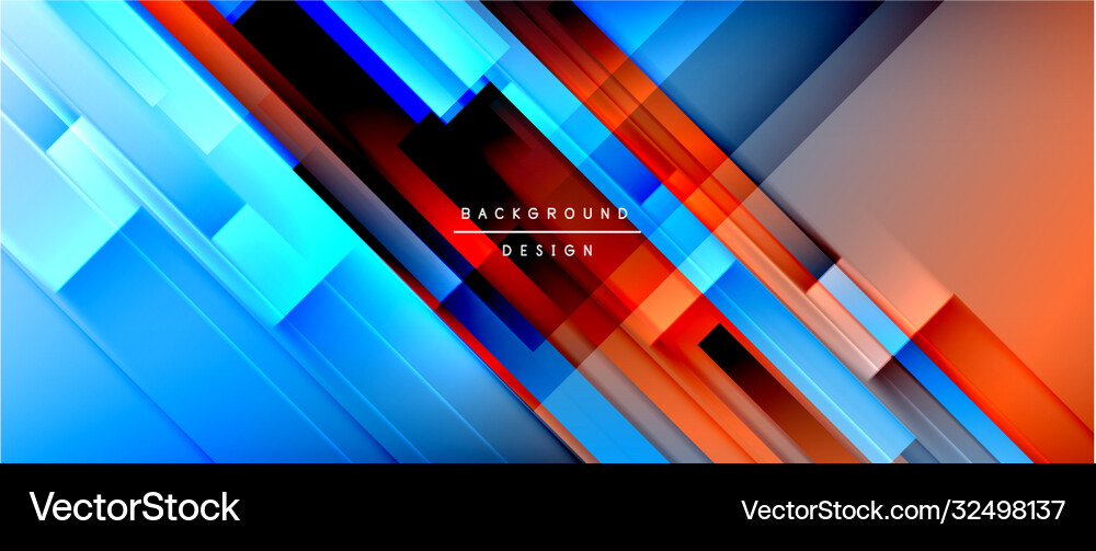 Dynamic lines on fluid color gradient trendy Vector Image