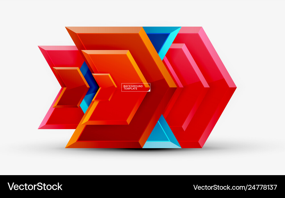 Techno arrow background template design Royalty Free Vector